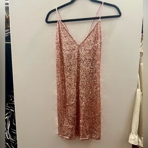 NWT pink sequin dress!…